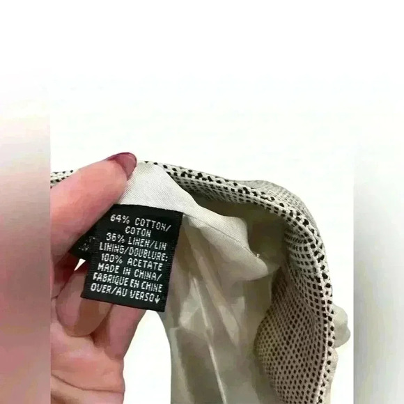 Linda Allard Ellen Tracy Tweed Blazer Jacket Black White Linen Cotton Size 10 - Picture 4 of 5
